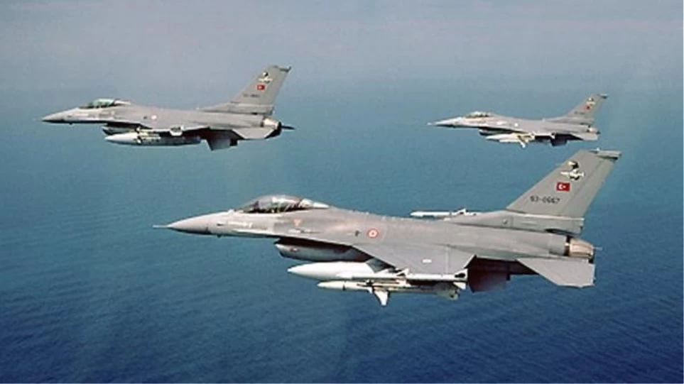 Τουρκικά F-16 πέταξαν πάνω από ελληνικό έδαφος